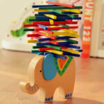 Balance beam learning toys parent-child interactive game